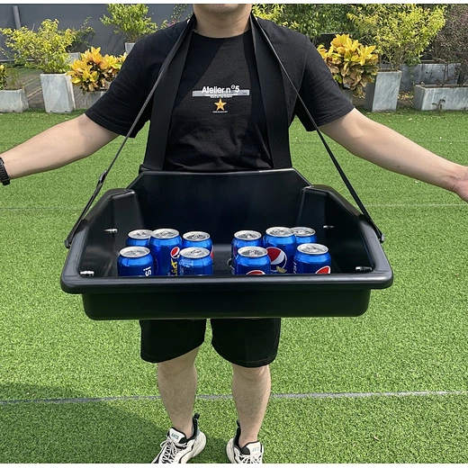 Plastic moulded hawker vending tray for street sales , Guangzhou